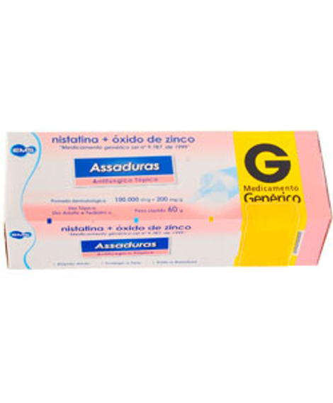 imagem do produto Nistatina + xido de zinco pomada 60g ems - EMS