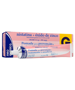imagem de Nistatina + óxido de zinco pomada 60g neo química - NEO QUIMICA