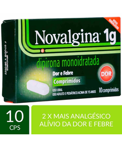 imagem de Novalgina 1g 10 comprimidos - SANOFI