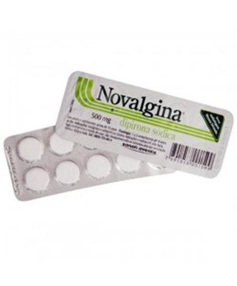imagem do produto Novalgina 500mg 10 comprimidos - SANOFI