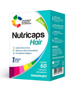 imagem de Nutricaps hair 60 cápsulas - MAXINUTRI