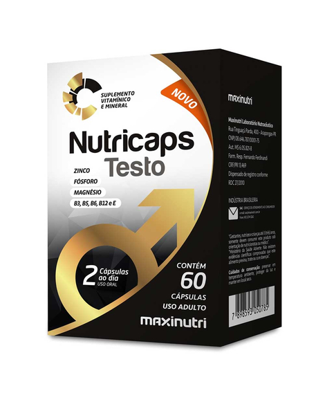 imagem do produto Nutricaps homem 60 cpsulas - MAXINUTRI
