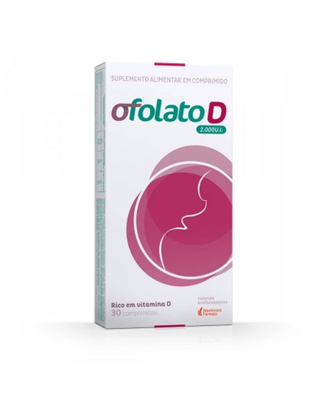 imagem do produto Ofolato d 2000ui 30 comprimidos - MANTECORP FARMASA