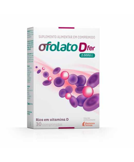 imagem do produto Ofolato d fer 2000ui 30 comprimidos - MANTECORP FARMASA