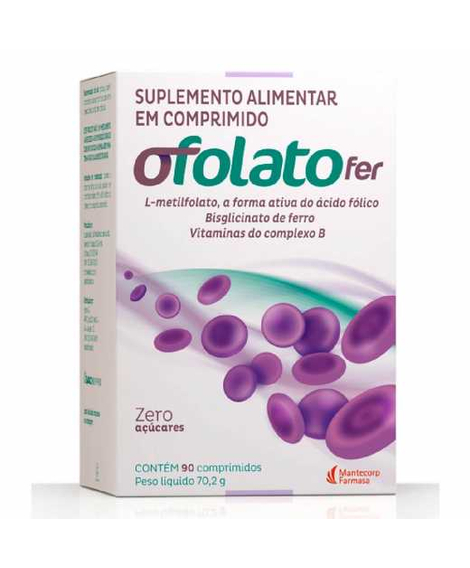 imagem do produto Ofolato fer 30 comprimidos - MANTECORP FARMASA