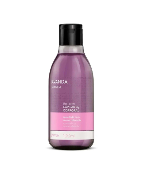 imagem do produto leo corporal lavanda farmax 100ml - FARMAX
