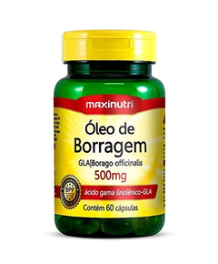 imagem de Óleo de borragem 500mg 60 cápsulas - MAXINUTRI