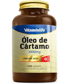 imagem de Óleo de cártamo 1000mg 120 cápsulas vitaminlife - VITAMINLIFE