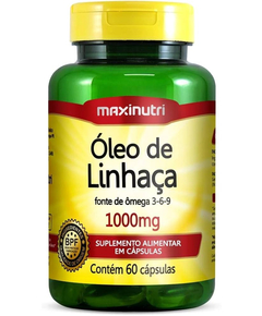 imagem de Óleo de linhaça 1000mg 60 cápsulas - MAXINUTRI