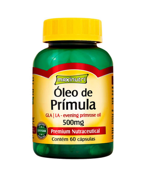 imagem do produto leo de primula 500mg 60 cpsulas - MAXINUTRI