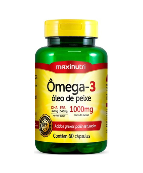 imagem do produto �mega 3 1000mg 60 c�psulas - MAXINUTRI