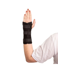 imagem de Ortese curta bilateral com tala m preta mercur 1 unidade - MERCUR