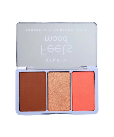 imagem do produto Paleta de contorno/iluminador/blush feels - RUBY ROSE