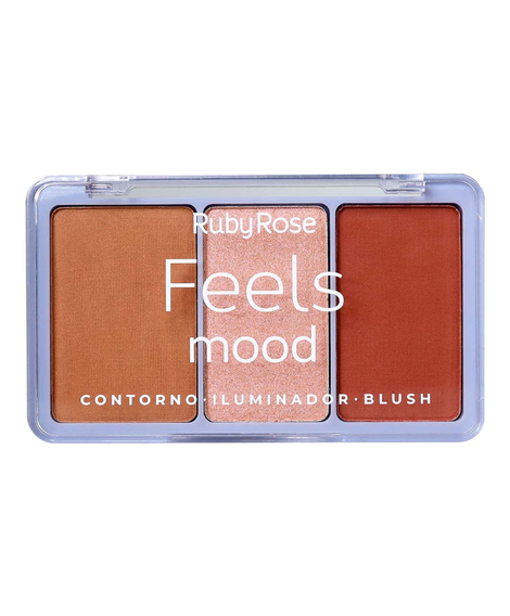 imagem do produto Paleta de contorno/iluminador /blush  - RUBY ROSE