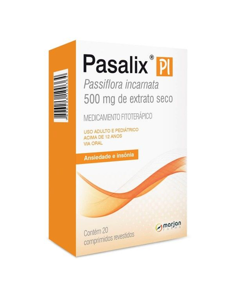 imagem do produto Pasalix pi 500mg 20 comprimidos - MARJAN