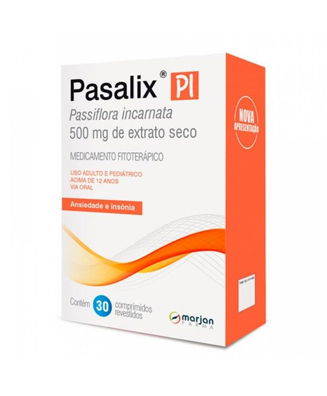 imagem do produto Pasalix pi 500mg 30 comprimidos - MARJAN