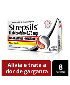 imagem de Pastilhas strepsils mel e limao 8 unidades - RECKITT BENCKISER
