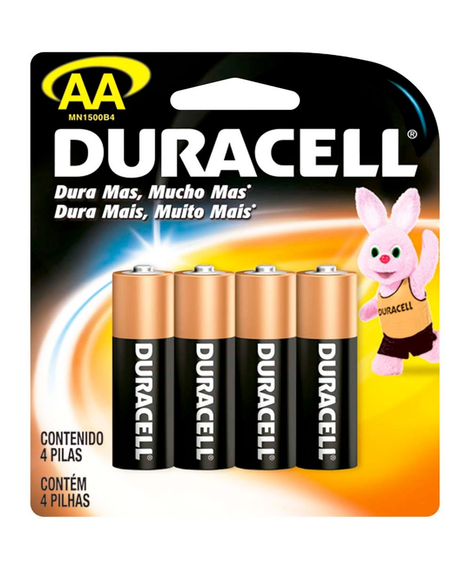 imagem do produto Pilha duracell aa 4 unidades - PROCTER E GAMBLE