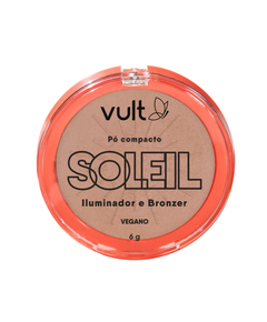imagem de Pó compacto vult soleil  iluminador e bronzer 6g  - VULT COSMETICA