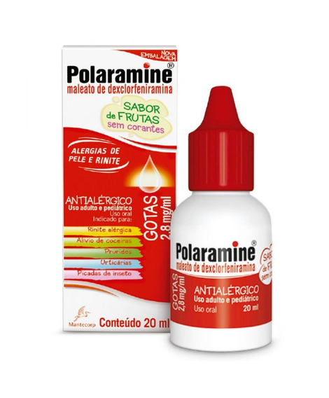 imagem do produto Polaramine gotas 20ml - MANTECORP FARMASA