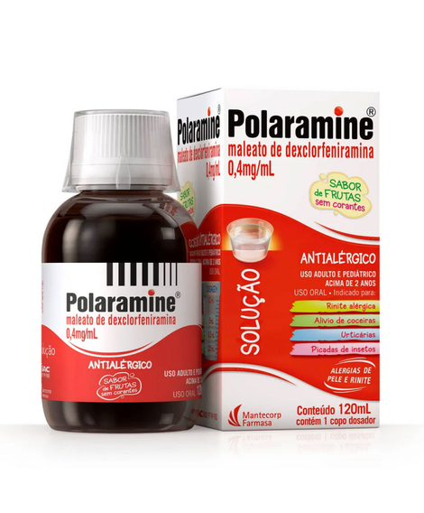 imagem do produto Polaramine lquido 120ml - MANTECORP FARMASA