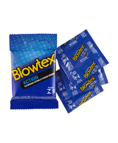 imagem de Preservativo blowtex action 3 unidades - BLOWTEX