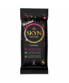 imagem de Preservativo blowtex skyn cocktail 6 unidades - BLOWTEX
