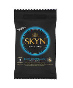 imagem de Preservativo blowtex skyn extra lubrificado 3 unidades - BLOWTEX