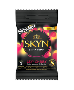 imagem de Preservativo blowtex skyn sexy cherry 3 unidades - BLOWTEX