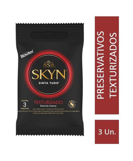 imagem do produto Preservativo blowtex skyn texturizado 3 unidades - BLOWTEX