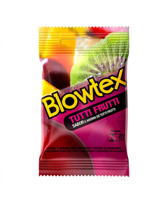 imagem de Preservativo blowtex tutti-frutti 3 unidades - BLOWTEX