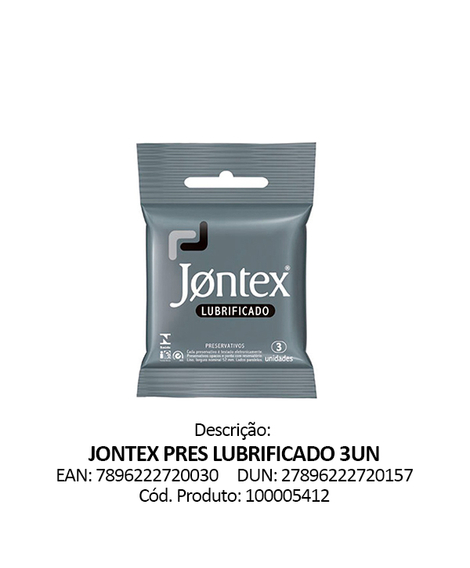 imagem do produto Preservativo Jontex Lubrificado 3 Unidades - RECKITT BENCKISER