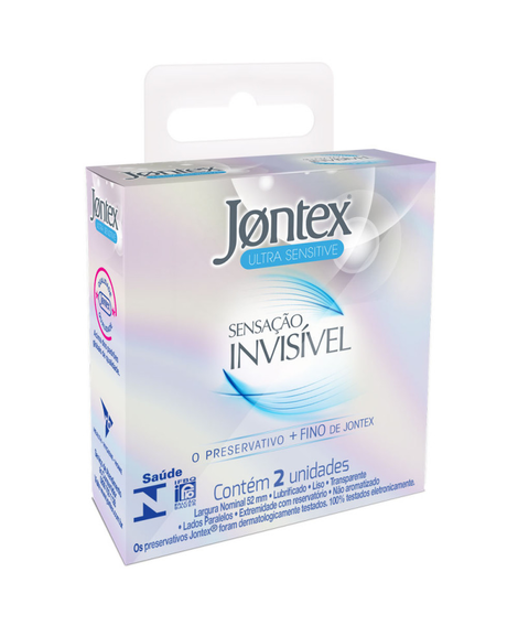imagem do produto Preservativo jontex ultra sensitive invisivel 2 unidades - RECKITT BENCKISER