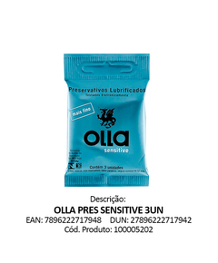 imagem de Preservativo olla sensitive 3 unidades - RECKITT BENCKISER