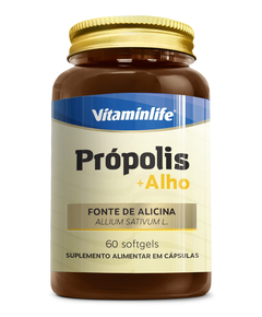 imagem de Própolis + alho 60 cápsulas vitaminlife - VITAMINLIFE