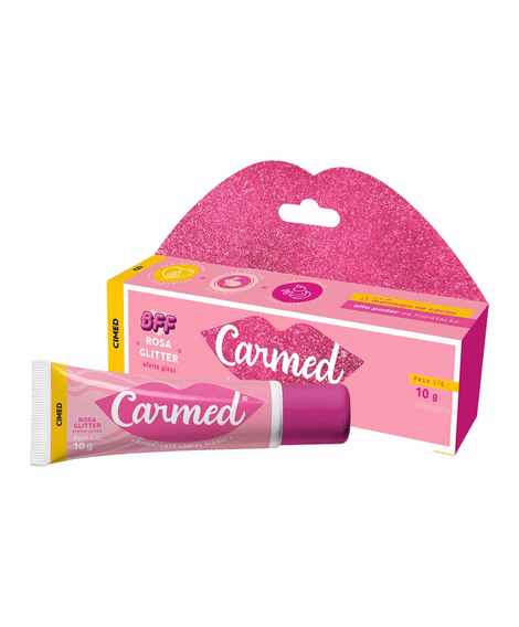 imagem do produto Protetor labial carmed rosa glitter 10g - CIMED