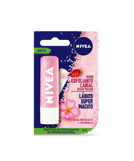 imagem do produto Protetor labial nivea esfoliante rosa mosqueta - NIVEA