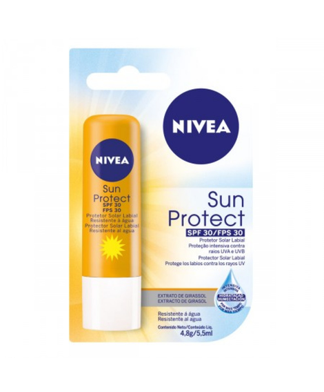 imagem do produto Protetor labial nivea fps30 sun protect 4.8g - BEIERSDORF