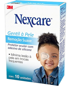 imagem de Protetor ocular nexcare infantil remoção suave 10 unidades - 3M