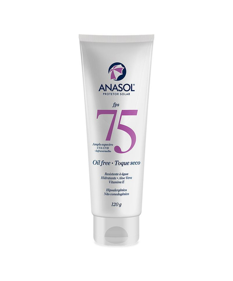 imagem do produto Protetor solar anasol oil free fps75 120g - DAHUER