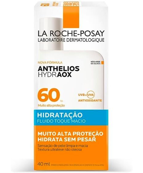 imagem do produto Protetor solar anthelios hydraox fps60 fluido 40ml - LA ROCHE-POSAY