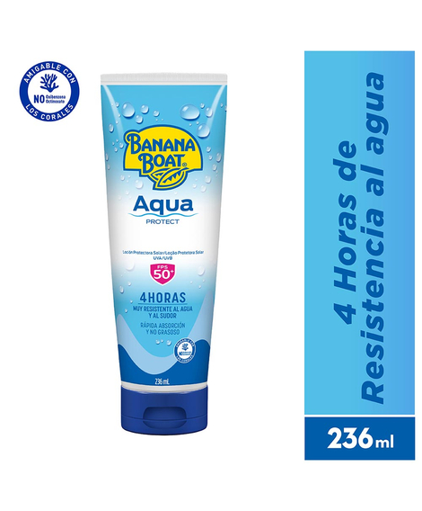imagem do produto Protetor solar banana boat aqua protect fps50 236ml - BANANA BOAT