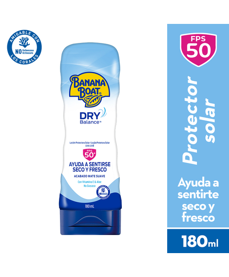 imagem do produto Protetor solar banana boat dry balance fps50 180ml - BANANA BOAT
