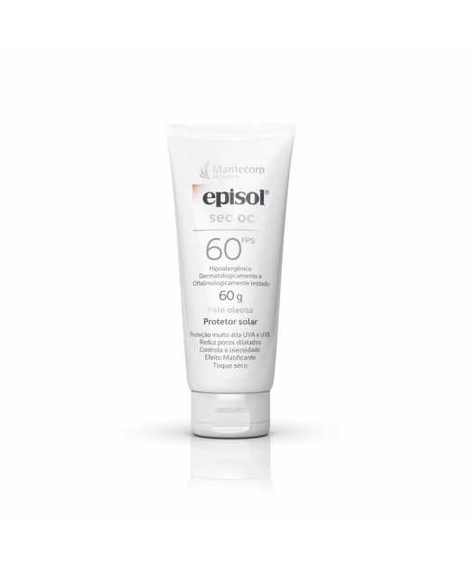 imagem do produto Protetor solar episol pele oleosa fps60 60ml - MANTECORP FARMASA