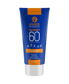 imagem de Protetor solar facial anasol an sport fps60 60ml - DAHUER