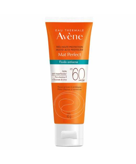 imagem do produto Protetor solar facial avene mat perfect antiacne fps60 40g - AVNE