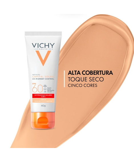 imagem do produto Protetor solar facial capital soleil fps60 cor 1.0 40g - VICHY