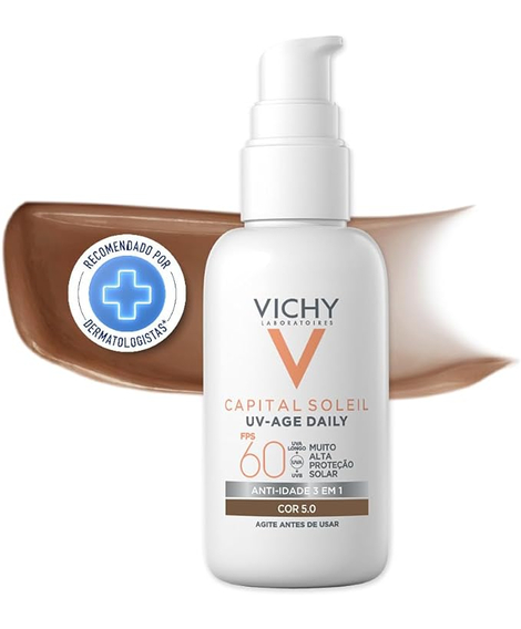 imagem do produto Protetor solar facial capital soleil fps60 cor 5.0 40g - VICHY