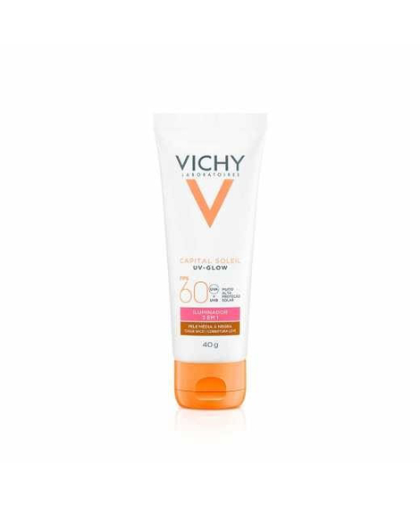 imagem do produto Protetor solar facial capital soleil uv-glow fps60 40g negra - VICHY