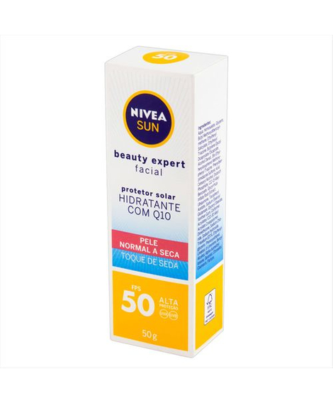imagem do produto Protetor solar facial nivea beauty normal/seca fps50 50g - NIVEA